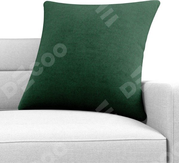Подушка декоративная Cortin, лён димаут тёмно-зелёный, 40х40 см
